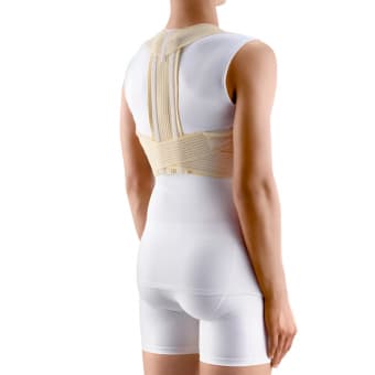 TONUS ELAST medicīniskais stājas korektors, mugurkaula augšdaļai, ar metāla ieliktņiem COMFORT (mod. 0108-01), bēša, L, 1 gab.