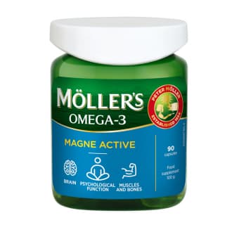 MOLLER Omega-3 Magne Active, 90 капсулы