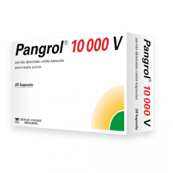 PANGROL 10000 V zarnās šķīstošās cietās kapsulas-blisterī, N20