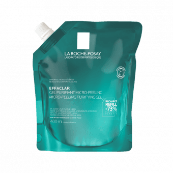 LA ROCHE POSAY очищающий микропилинговый гель для лица и тела EFFACLAR, 400 мл