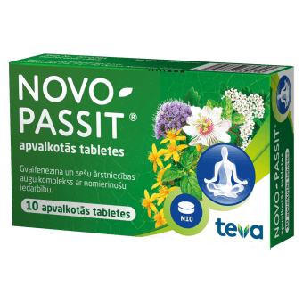 NOVO-PASSIT apvalkotās tabletes, N10