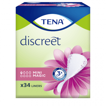 TENA uroloģiskie ieliktņi DISCREET MINI MAGIC, 34 gab.