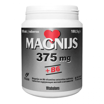 MAGNIJS 375 mg + B6, 180 таблетки