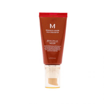MISSHA BB krēms Nr.25 (Silti bēšs) PERFECT COVER, SPF 42, 50 ml