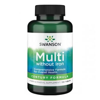SWANSON мультивитаминно-минеральный комплекс без железа, 130 таблетки