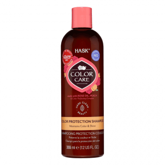 HASK шампунь с маслом розы и персика для окрашенных волос, 355 мл