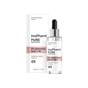 INOPHARM сыворотка для лица с 2% гиалуроновой кислотой PURE ELEMENTS, 30 мл