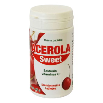 HKK ACEROLA SWEET tabletes, 90 gab.