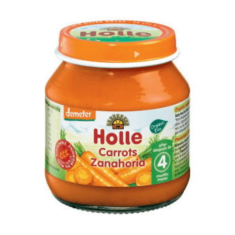 HOLLE, пюре из моркови с 4 мес., BIO, 125 г
