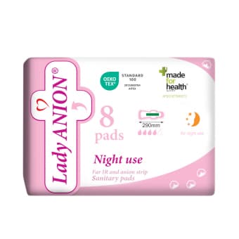 LADY ANION higiēniskās paketes NIGHT USE, 290 mm, 8 gab.