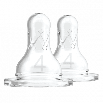 DR.BROWNS IV līmeņa knupīši pudelei ar šauru kakliņu, no 9 mēn., 2 gab.