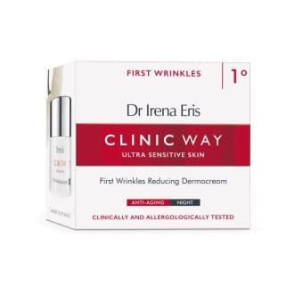 CLINIC WAY FIRST WRINKLES pretgrumbu nakts dermokrēms, 50 ml
