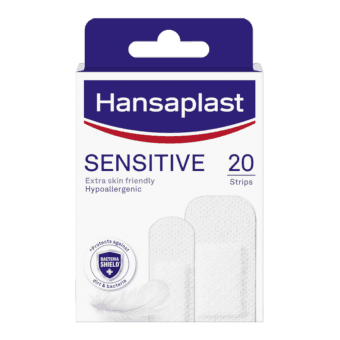 HANSAPLAST гипоаллергенные, дышащие, безболезненно съемные пластыри SENSITIVE, 20 шт.