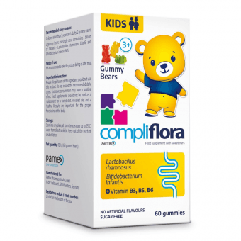 COMPLIFLORA KIDS GUMMY BEARS, 60 košļājamās pastilas