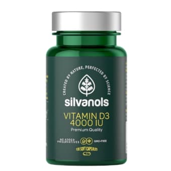 SILVANOLS kapsulas VITAMIN D3 4000 IU, 120 gab.