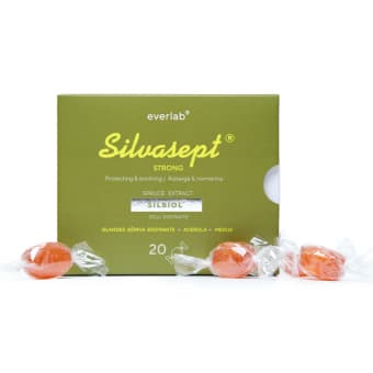 SILVASEPT karameles STRONG, 20 gab.