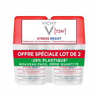 VICHY dezodorants - rullītis pret īpaši intensīvu svīšanu STRESS RESIST 72H, 2 gab., 50 ml