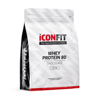 ICONFIT proteīns ar šokolādes garšu WHEY PROTEIN 80, 1 kg