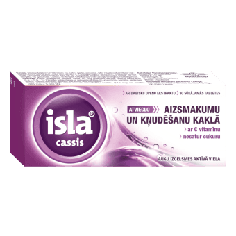 ISLA CASSIS sūkājamās tabletes, 30 gab.