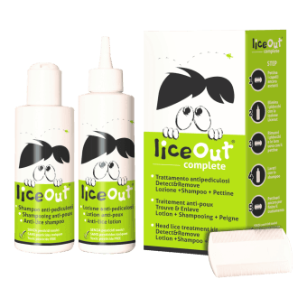 LICEOUT komplekts galvas utu/gnīdu iznīcināšanai (losjons, šampūns, ķemme)