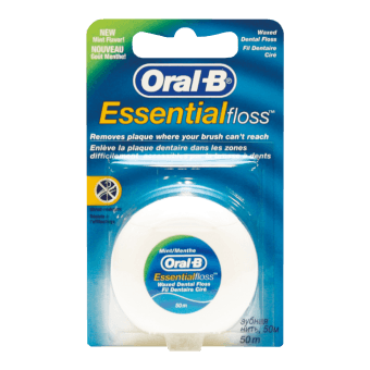 ORAL-B zobu diegs ar vasku un piparmētru garšu ESSENTIAL FLOSS, 50m, 1 gab.