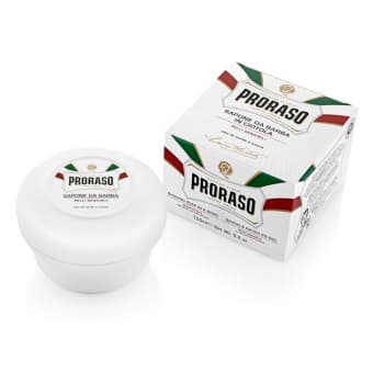 PRORASO мыло для бритья, в баночке SENSITIVE GREEN TEA, 150 мл