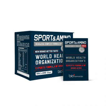 SPORT&AMINO pulveris W.H.O., 28 paciņas