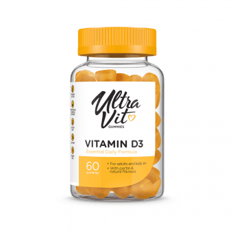 ULTRAVIT GUMMIES VITAMIN D3, 60 жевательные таблетки
