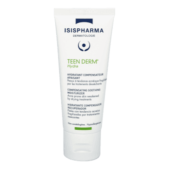 ISISPHARMA mitrinātājs izsausinātai aknes ādai TEEN DERM HYDRA, 40 ml