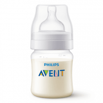 PHILIPS AVENT pretkoliku barošanas pudelīte 0m+, jaundzimušā knupītis, 125 ml, 1 gab.