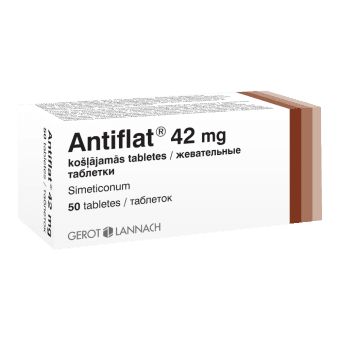 ANTIFLAT 42 mg košļājamās tabletes, N50