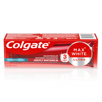 COLGATE зубная паста MAX WHITE ULTRA FRESHNESS PEARLS, 50 мл