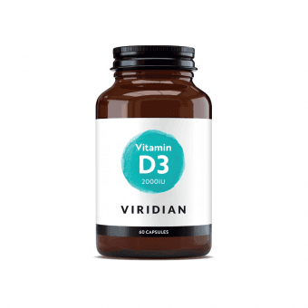 VIRIDIAN Vitamin D3 2000iu Vegan, 60 капсулы