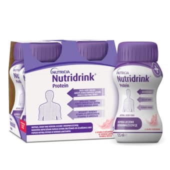 NUTRICIA NUTRIDRINK PROTEIN с клубничным вкусом, 4 шт., 125 мл