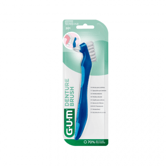 GUM щётка для протезов DENTUR BRUSH, 1 шт.