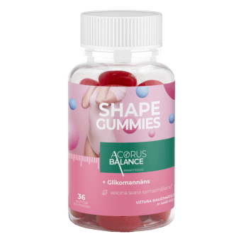 ACORUS BALANCE жевательные пастилки с глюкоманнаном SHAPE GUMMIES, 36 шт.