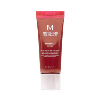 MISSHA BB krēms Nr.27 (Medus bēšs) PERFECT COVER, SPF 42, 20 ml