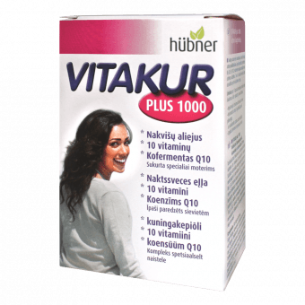 VITAKUR PLUS 1000, kapsulas, 30 gab.