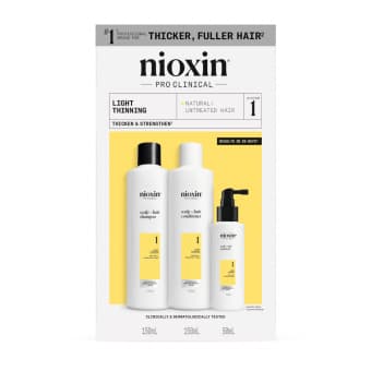 NIOXIN набор для натуральных волос SYSTEM 1, 150 мл + 150 мл, 50 мл