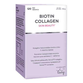 BIOTIN COLLAGEN SKIN BEAUTY, 120 tabletes