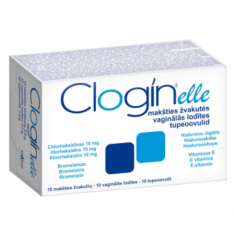 CLOGIN ELLE svecītes maksts infekcijām, 10 gab.