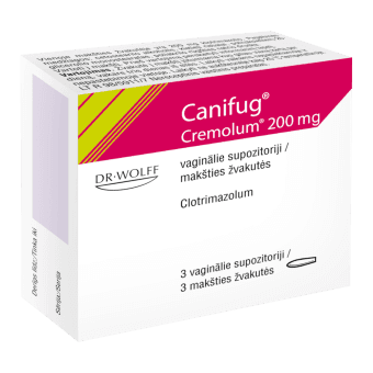 CANIFUG CREMOLUM 200 mg, pesāriji, N3