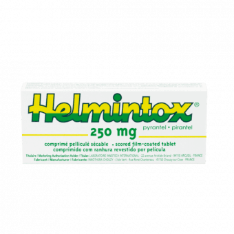 HELMINTOX 250 mg apvalkotās tabletes, N3