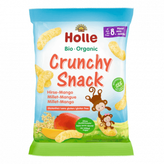 HOLLE bio закуска из пшена с манго, с 8 мес. CRUNCHY SNACK, 25 г