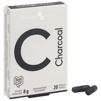 FORMULA VITALE aktivētā ogle 300MG, 20 капсулы