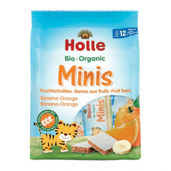 HOLLE мини-батончики с бананом и апельсином, 8 шт., 12.5 г