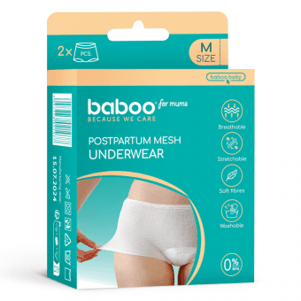 BABOO pēcdzemdību biksītes, M izmērs, 2 gab.