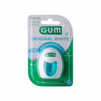 GUM зубная нить ORIGINAL WHITE, 30 M