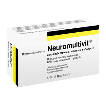 NEUROMULTIVIT apvalkotās tabletes, N20