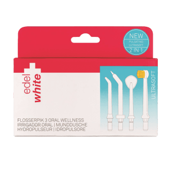 EDELWHITE насадки для ирригатора FLOSSERPIK WJ900, 4 шт.